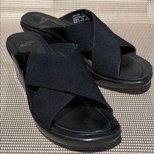 Dansko AVA platform sandal, BLK, sz 9, gently used
